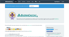 Desktop Screenshot of buonacaccia.net