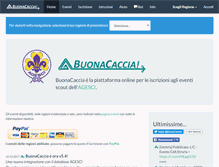 Tablet Screenshot of buonacaccia.net